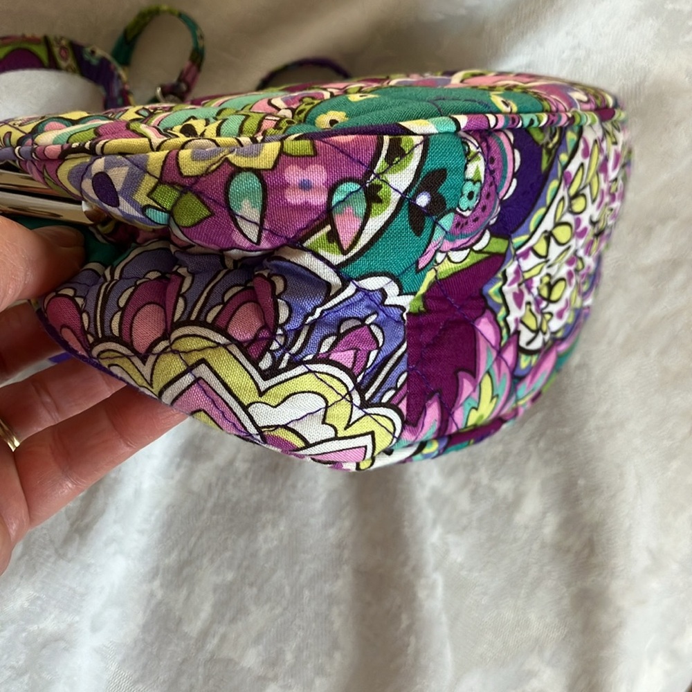 Vera Bradley Lola Mini Frame Heather Handbag EUC - Picture 9 of 10